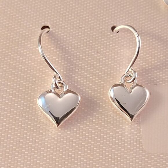 Sterling Inspirational Words Heart Necklace & Drop Earrings Set - Ne… - Picture 5 of 8